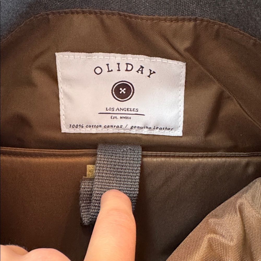 oliday wool/canvas/leather backpack - Picture 5 of 10